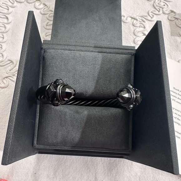 David Yurman Renaissance Classic Cable Bracelet in Black Aluminum 10mm